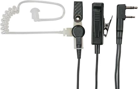 KENWOOD KHS-8BL 2-ADERIGE HANDPALMMICROFOON MET OORTELEFOON