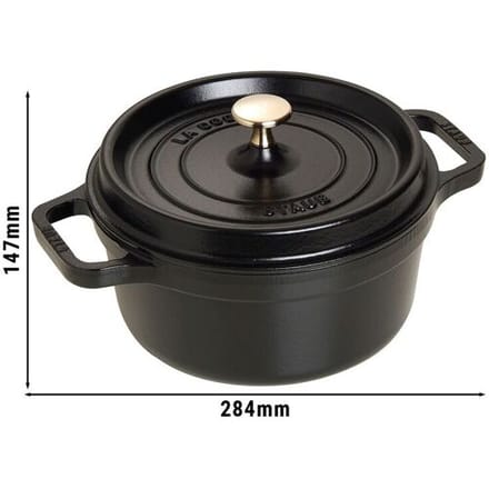 STAUB LA COCOTTE - Kookpot - Ø 220mm - Gietijzer - Zwart