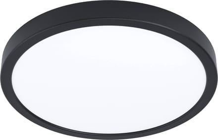 EGLO Fueva 5 Opbouwlamp - LED - Ø 28,5 cm - Zwart/Wit - Bewegingssensor