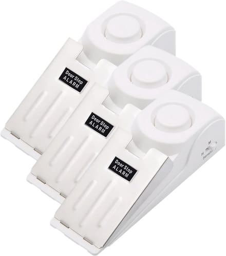 3-Pack Extra Luid Deurstop Alarm 120dB voor Veilige Thuis- en Reisbeveiliging