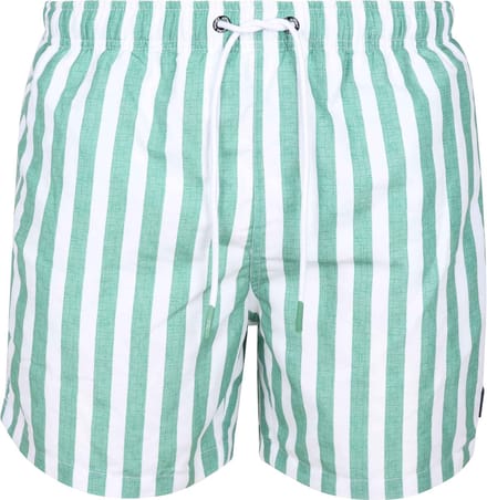 Suitable Zwembroek Big Stripe Groen - Maat M - Heren zwemshort - Sneldrogend