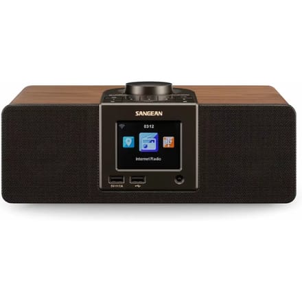 Sangean WFR-32 Internetradio Internet Bluetooth, AUX, USB, Internetradio Incl. afstandsbediening Zwart, Hout