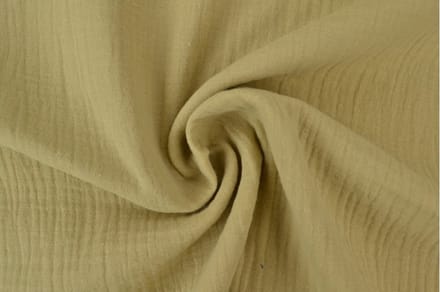 Mousseline stof - 1 meter - Per meter - Donker beige - 135cm breed