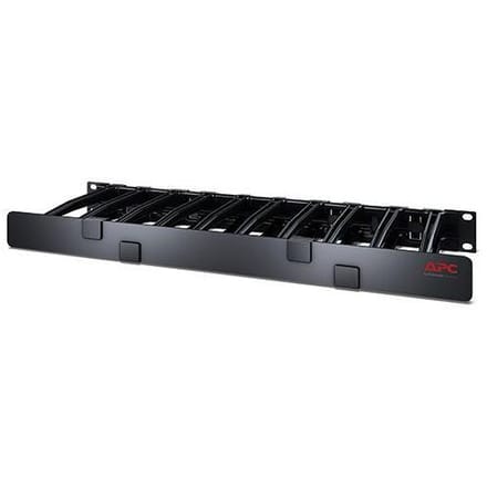 APC Horizontal Cable Manager Single-Sided with Cover - rack cable management panel with Cover - 1U