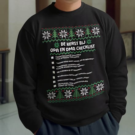 Kerst Trui Zwart Kerst Checklist - Kerst Bij Opa En Oma S