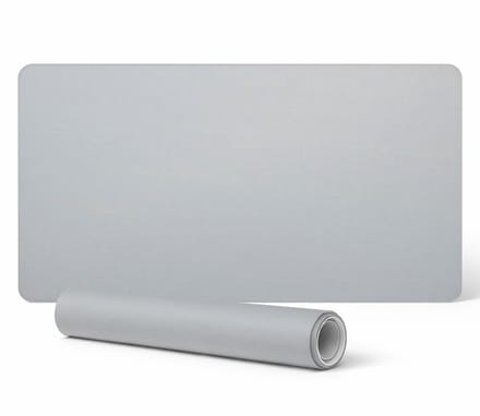 Antislip bureauonderlegger met print, grijs, 90x45 cm