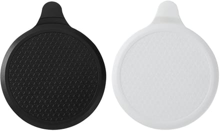 Set van 2 Universele Siliconen Afvoerpluggen - Overloopstopper voor Bad en Douche (Zwart en Wit)