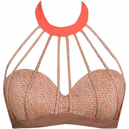 Bandeauzwemshortje voor dames Luna Pixel