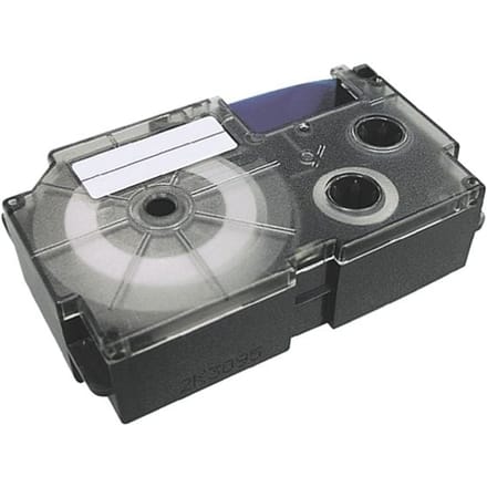 Casio XR-9WE1 Labeltape Kunststof Tapekleur: Wit Tekstkleur: Zwart 9 mm 8 m