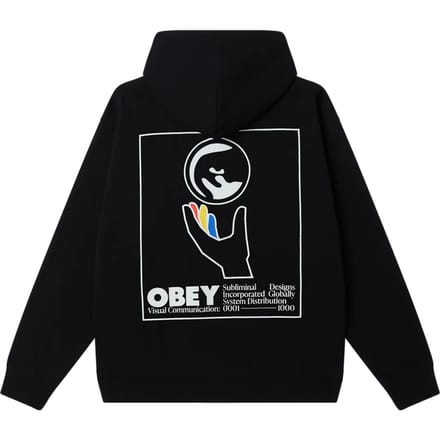 fenol Obey wereldwijde systemen fleece - zwart