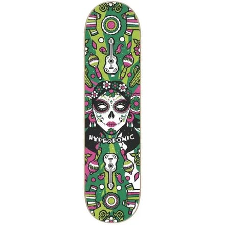 Skateboard Hydroponic Mexican Skull 2.0
