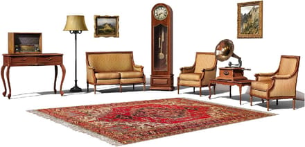 Gedetailleerd Woonkamer Interieur Modelbouwset