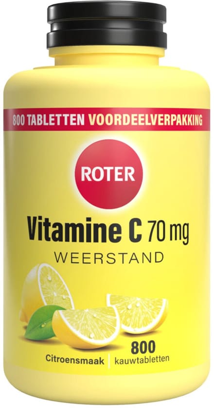 Roter Vitamine C 70 mg Citroen - 4 x 800 kauwtabletten - Voordeelverpakking