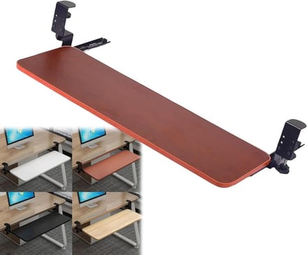 Onder Bureau Lade - Toetsenbord Platform - Werkruimte Optimalisatie - Uitschuifbaar Ontwerp - 75x25cm - Wit
