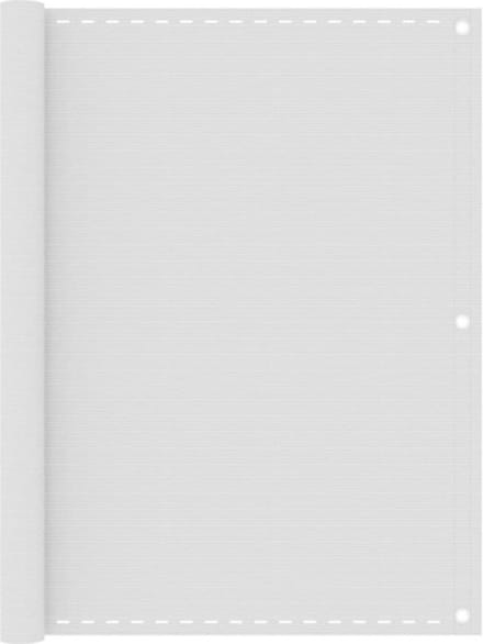 vidaXL - Balkonscherm - 120x300 - cm - HDPE - wit