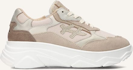 Hip Meisjes Lage sneakers H1521 - Beige - Suède - Maat 40