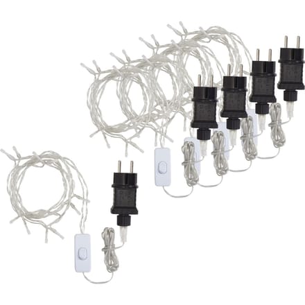 VBS LED- snoer lampjes, 10 LED's, 5 stuks