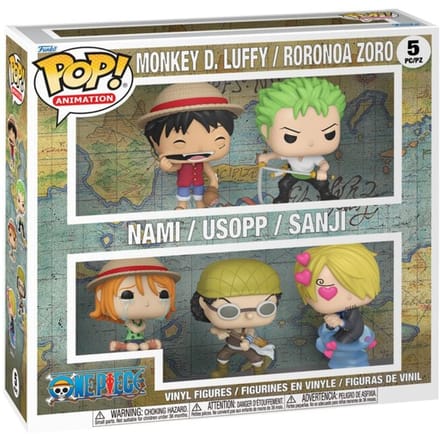 One Piece One Piece vinylfiguren (Set van 5) Unisex Funko Pop! - Neutraal - Standard