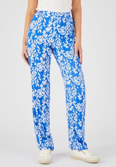 Damart - Pantalon zuivere viscose vezels - Dames - Blauw - 44