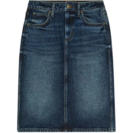 Dames midi denim rok Lee