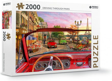 Rebo Productions Legpuzzel Driving Through Paris 2000 Stukjes