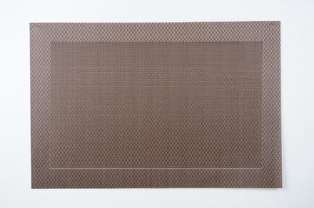 Rasteli - Placemat - kunststof - bruin - B30 x L45 cm - 4 stuks