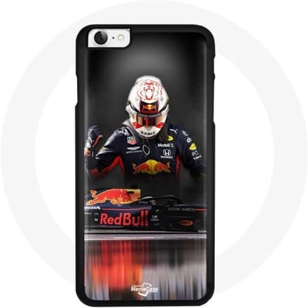 Coque - maniacase - iPhone 6 - Formule 1 Verstappen - Noir - Souple zwart