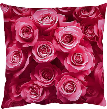 Sierkussens - Kussentjes Woonkamer - 40x40 cm - Rozen - Pink - Bloem