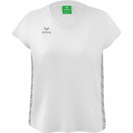 Erima Essential Team T-Shirt Dames - Monument Grey / Wit | Maat: 38
