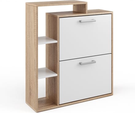 Vicco Orlando Schoenklaprek – 24.5 x 90 cm Wit/Sonoma