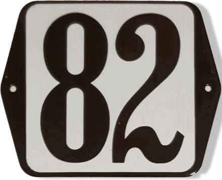 Huisnummer standaard nummer 82