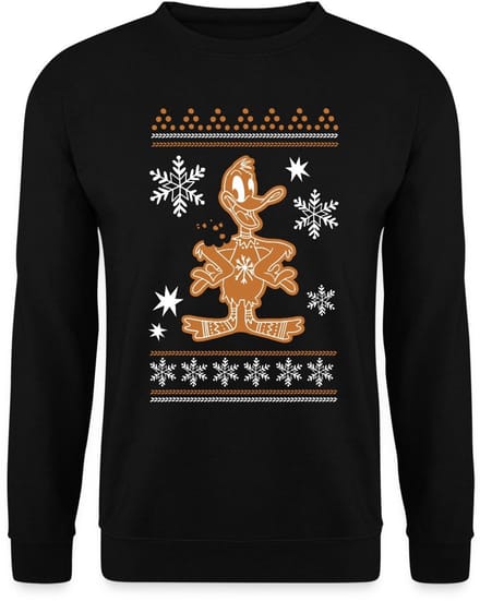 Looney Tunes Daffy Duck Cookie Kerstmis Sweater Heren