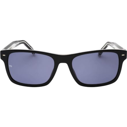 Tommy Hilfiger Heren Blauwe Lens Zonnebril (Zwart)