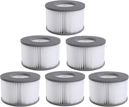 Filterpatronen - 6 stuks - geschikt voor MSPA opblaasbare spa - Mspa bubbelbad filters - MSpa spa filterjacuzzi - opblaasbaar - jacuzzi