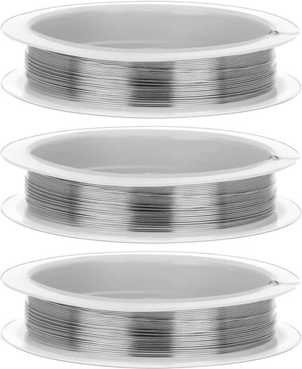 Dailygoods- Knutseldraad 0,4 mm - Sieradendraad - Modellering - Kralen - Decoratie - 3 Rollen (10 meter)
