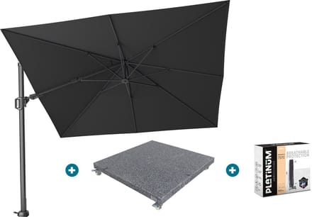 Platinum Challenger Premium T2 3x3 m - Faded Black met voet en hoes