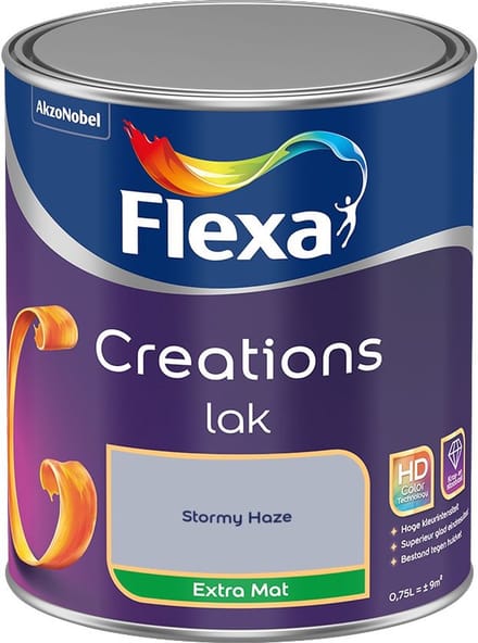 Flexa - Creations Lak Extra Mat - Stormy Haze - Mengverf - 750 Ml