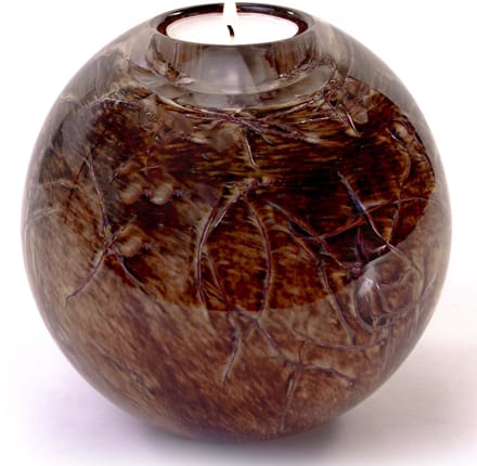 Loranto - Mini urn Coffee - Waxinelichthouder 14cm - Handgemaakt