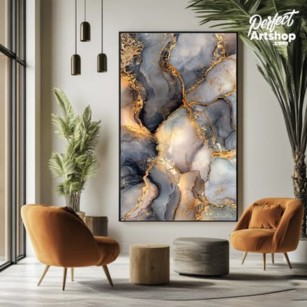 SILVER LINING SMOKE - Wanddecoratie 75x100 cm - Plexiglas - Luxe Kunst aan de Muur