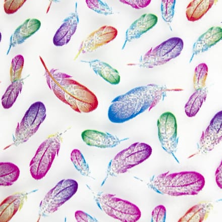 DRM Transferfolie Nageldecoratie 100cm. Feather Pattern 15-3