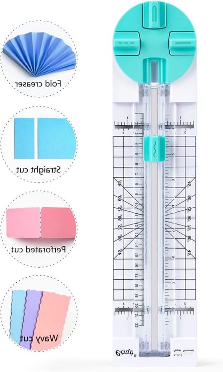 Papier Trimmer - Hobby Snijder - Handwerk Maken - Vier Snijvormen - 9 Inch - Wit