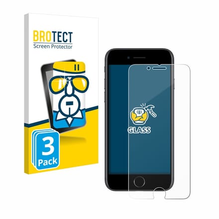BROTECT - Glas Screenprotector voor Apple iPhone 7 / 8 - Gehard Beschermglas 9H 3 Stuks