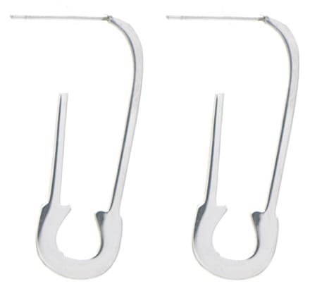 Oorbellen Veiligheidsspeld - RVS - 3 cm - Zilverkleurig