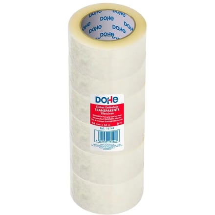 Rollen transparante afdichtingstape Dohe (x6)