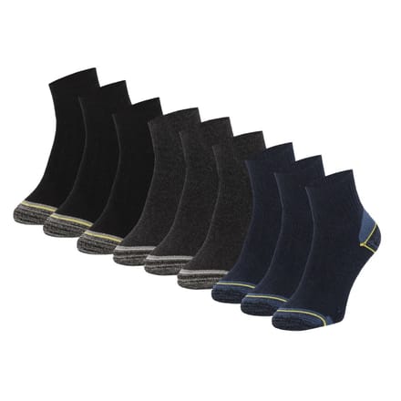 Quarter werksokken - Multicolor - 9-Pak - 43/46
