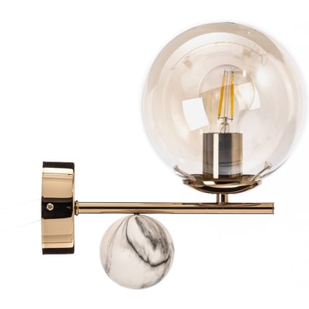 Lucea Wandlamp Toppo, goud, 1-lamp