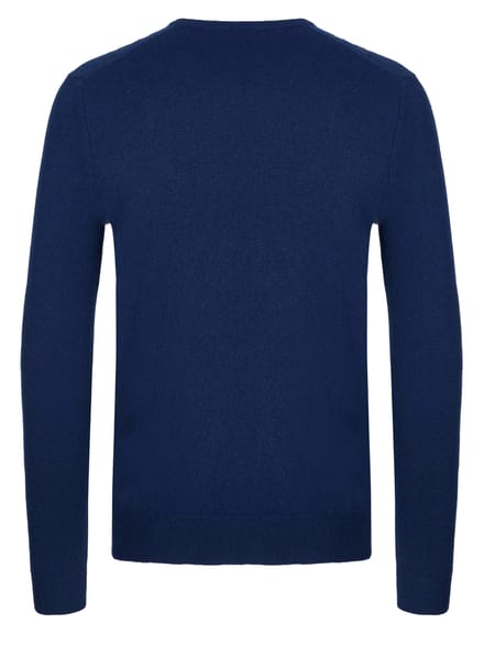 Malo Optimum kasjmier trui donkerblauw