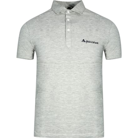 Grijs poloshirt met Aquascutum Signature-logo