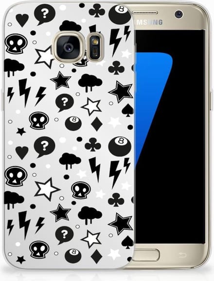 Silicone Back Case Samsung Galaxy S7 Silver Punk
