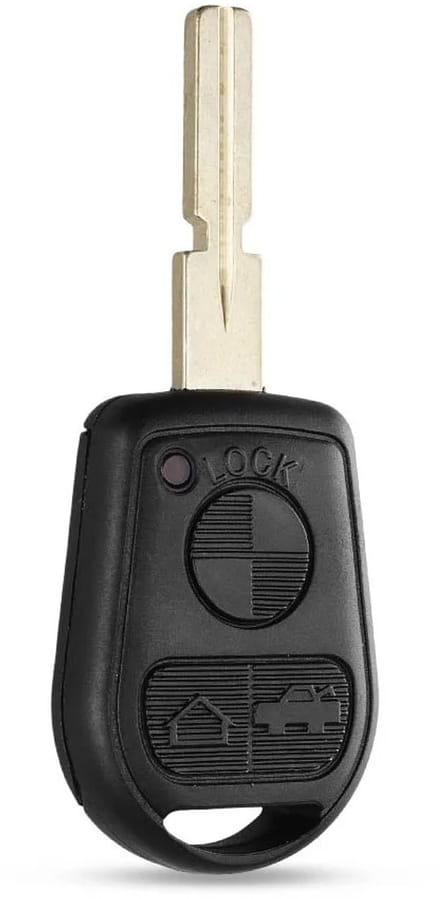 XEOD 3 Knops autosleutel geschikt voor BMW E39 - Autosleutelbehuizing - Sleutelbehuizing auto - Sleutel behuizing - 1 Stuks
